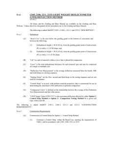 (LWD) DEFLECTION METHOD