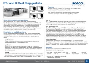 RTJ and IX Seal Ring gaskets