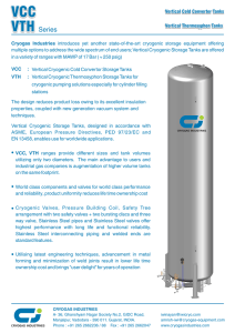 VCC VTH Series - Cryogas Equipment Group