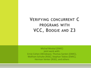 Verifying concurrent low-level software with VCC