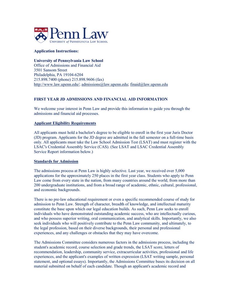 law school application letter