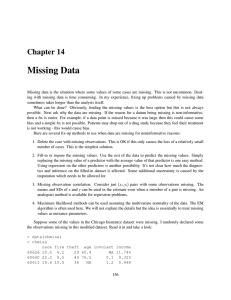 Chapter 14 Missing Data