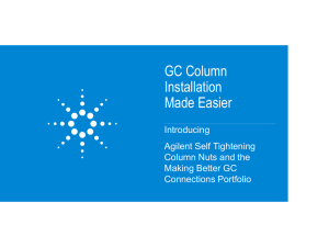 Agilent Self-Tightening Column Nut