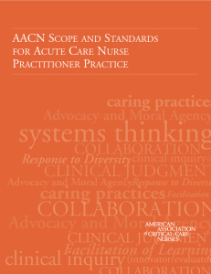 ACNP Scope and Standards - American Association of Critical