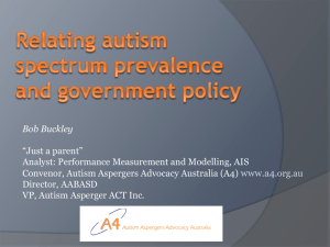 Bob Buckley - Autism Aspergers Advocacy Australia