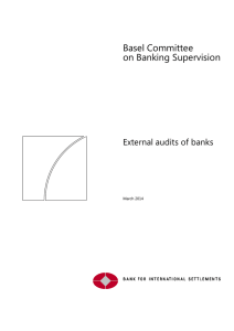 External audits of banks - Bank for International Settlements