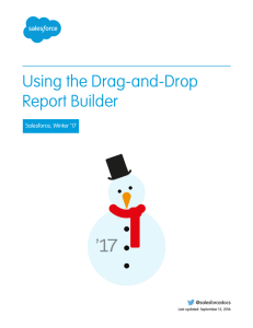 Using the Drag-and-Drop Report Builder