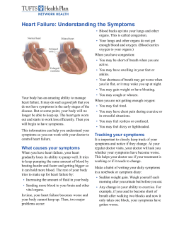 Congestive Heart Failure Self Management Plan