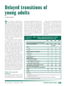 Delayed transitions of young adults