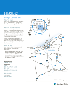 directions - Cleveland Clinic