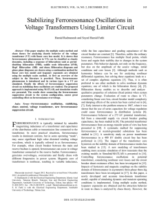 Stabilizing Ferroresonance Oscillations in Voltage Transformers