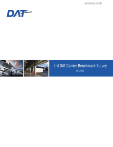 3rd DAT Carrier Benchmark Survey