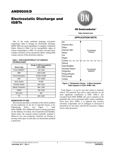 AND9059 - Electrostatic Discharge and IGBTs