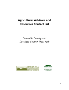 Farmland Assessment Volunteers and Consultants List