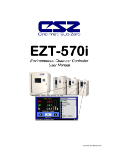 Environmental Chamber Controller User Manual - Cincinnati Sub-Zero