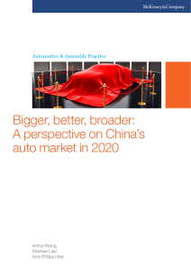 Bigger, better, broader: A perspective on China`s