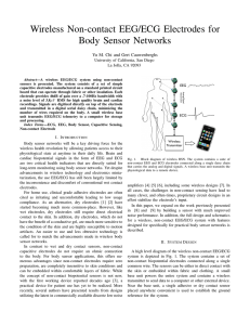 Wireless Non-contact EEG/ECG Electrodes for Body Sensor Networks