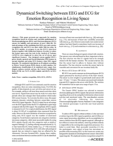 Dynamical Switching between EEG and ECG for Emotion