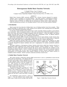 Heterogeneous Radial Basis Function Networks