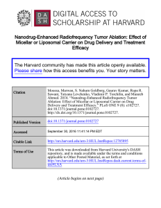 Nanodrug-Enhanced Radiofrequency Tumor Ablation: Effect of