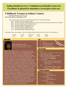 Childhood Trauma in Indian Country