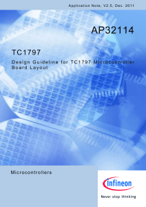 Design Guideline for TC1797 Microcontroller Board Layout