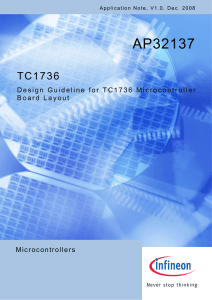 Design Guideline for TC1736 Microcontroller Board Layout