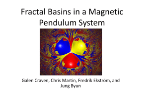 Fractal Basins in a Magnetic Pendulum System