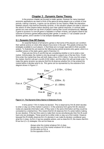 Chapter 3 : Dynamic Game Theory. - Operations, Information and