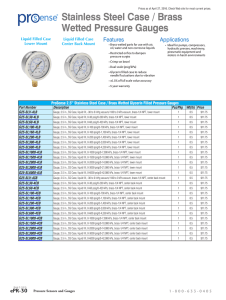 Prosense Stainless Steel Case Brass Wetted