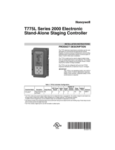 T775L Series 2000 Electronic Stand-Alone Staging