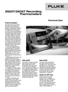 2620T/2635T Recording Thermometers