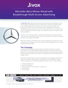Mercedes-Benz Moves Ahead with Breakthrough Multi