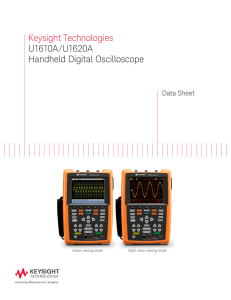 U1620A Handheld Digital Oscilloscope