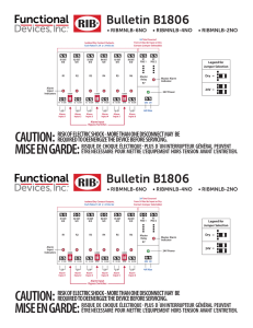 Bulletin - Functional Devices, Inc.