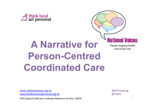 A common definition for person-centred, co-ordinated care