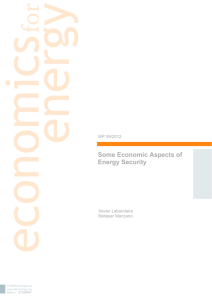 Some Economic Aspects of Energy Security