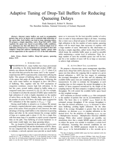 Adaptive Tuning of Drop-Tail Buffers for Reducing Queueing Delays