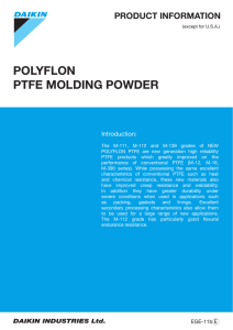 polyflon ptfe molding powder - Daikin Chemical Europe GmbH