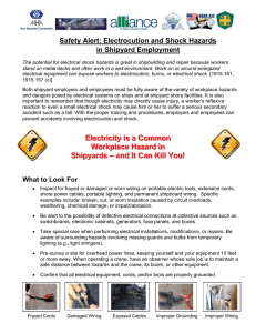Safety Alert: Electrocution and Shock Hazards in Shipyard