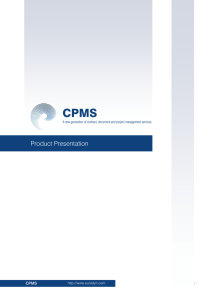 our CPMS product brochure