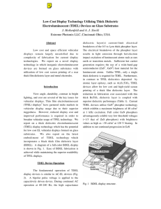 Low-Cost Display Technology Utilizing Thick Dielectric