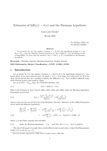 Estimates of li(θ(x)) − π(x) and the Riemann