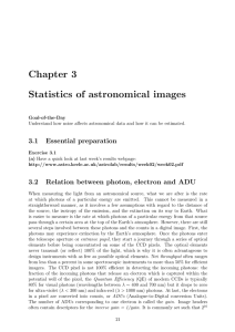 Chapter 3 Statistics of astronomical images