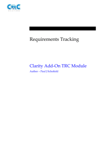 Clarity Add-on TRC Module