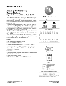 MC74LVX4053 - Analog Multiplexer/Demultiplexer