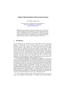 Single Chip Potentiostat Measurement System.