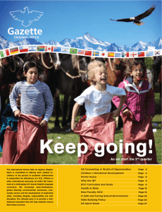 Gazette October 2012 - Nido de Aguilas International School of Chile