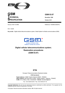 GSM 03.07