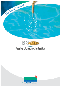 Passive ultrasonic irrigation